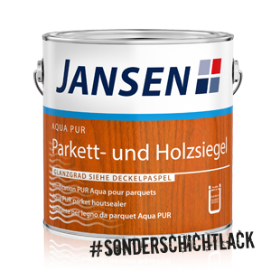 Jansen SL Aqua PUR Parkett- und 2,5 lt Holzsiegel Farblos tuffmatt